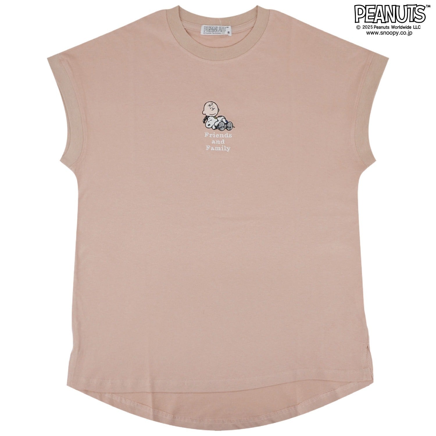 スヌーピー 半袖 刺繍 フレンチスリーブTシャツ チャーリーブラウン SNOOPY PEAUTS s1152-88sp