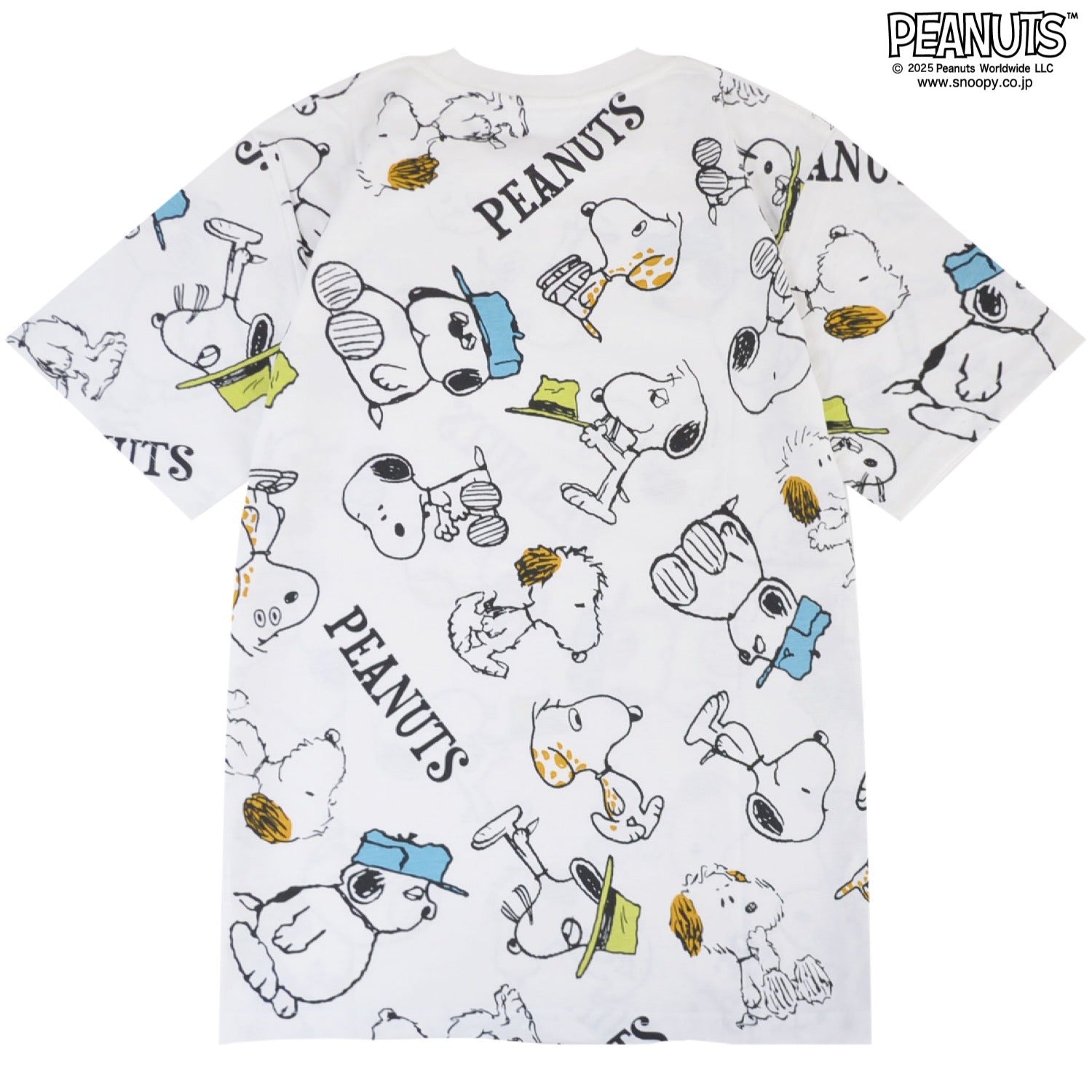スヌーピー 半袖 Tシャツ 総柄 春夏 天竺 オラフ スパイク アンディー マーブルス SNOOPY PEANUT s1152-89sp