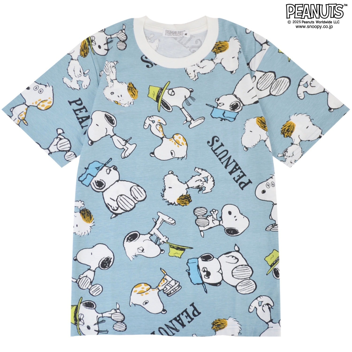 スヌーピー 半袖 Tシャツ 総柄 春夏 天竺 オラフ スパイク アンディー マーブルス SNOOPY PEANUT s1152-89sp