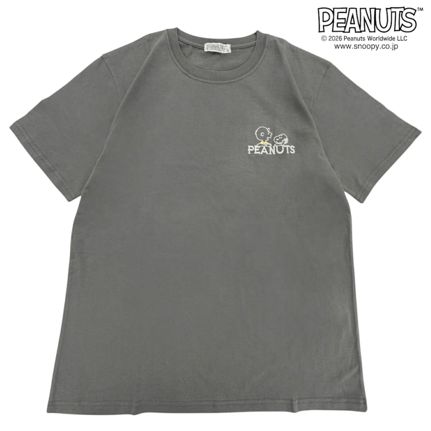 スヌーピー フレンズ 半袖 Tシャツ 刺繍 バックプリント 天竺 メンズ レディース 夏 SNOOPY PEANUTS s1162-101