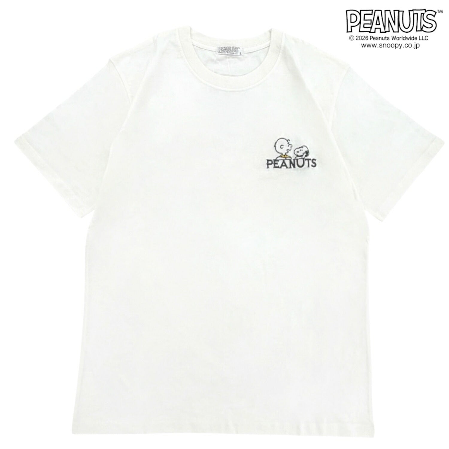 スヌーピー フレンズ 半袖 Tシャツ 刺繍 バックプリント 天竺 メンズ レディース 夏 SNOOPY PEANUTS s1162-101