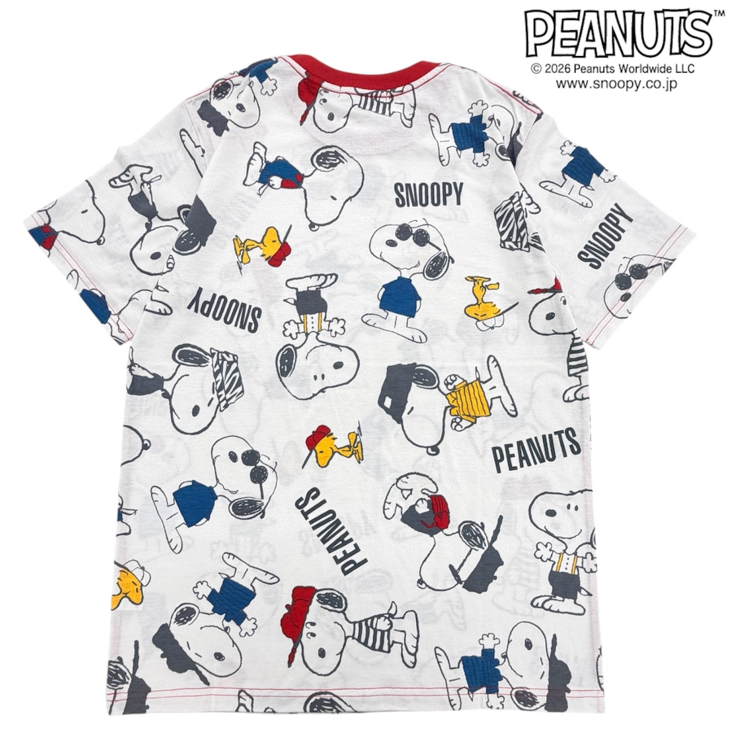 スヌーピー 半袖 Tシャツ 総柄 プリント 天竺 メンズ レディース 夏 SNOOPY PEANUTS s1162-145sp