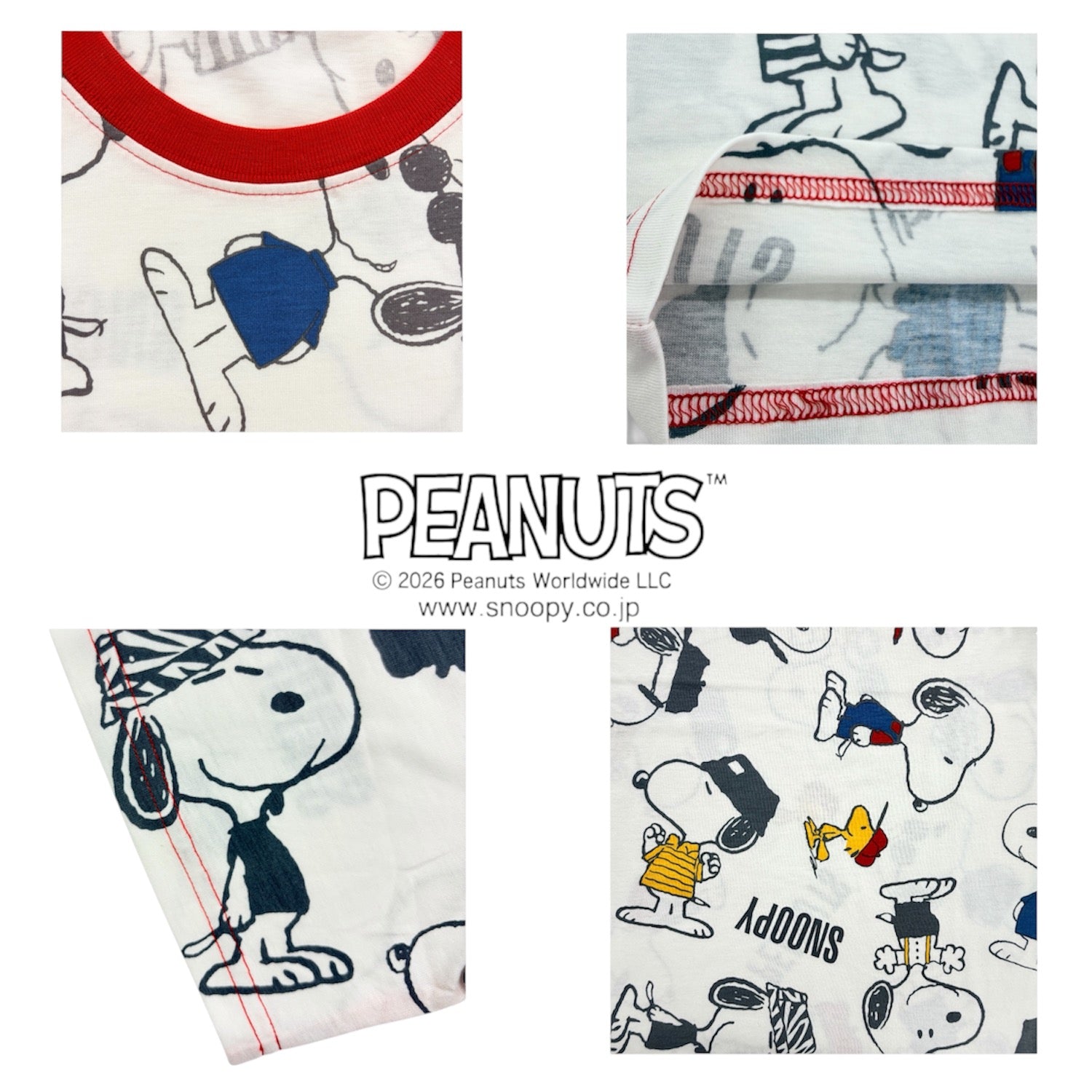 スヌーピー 半袖 Tシャツ 総柄 プリント 天竺 メンズ レディース 夏 SNOOPY PEANUTS s1162-145sp