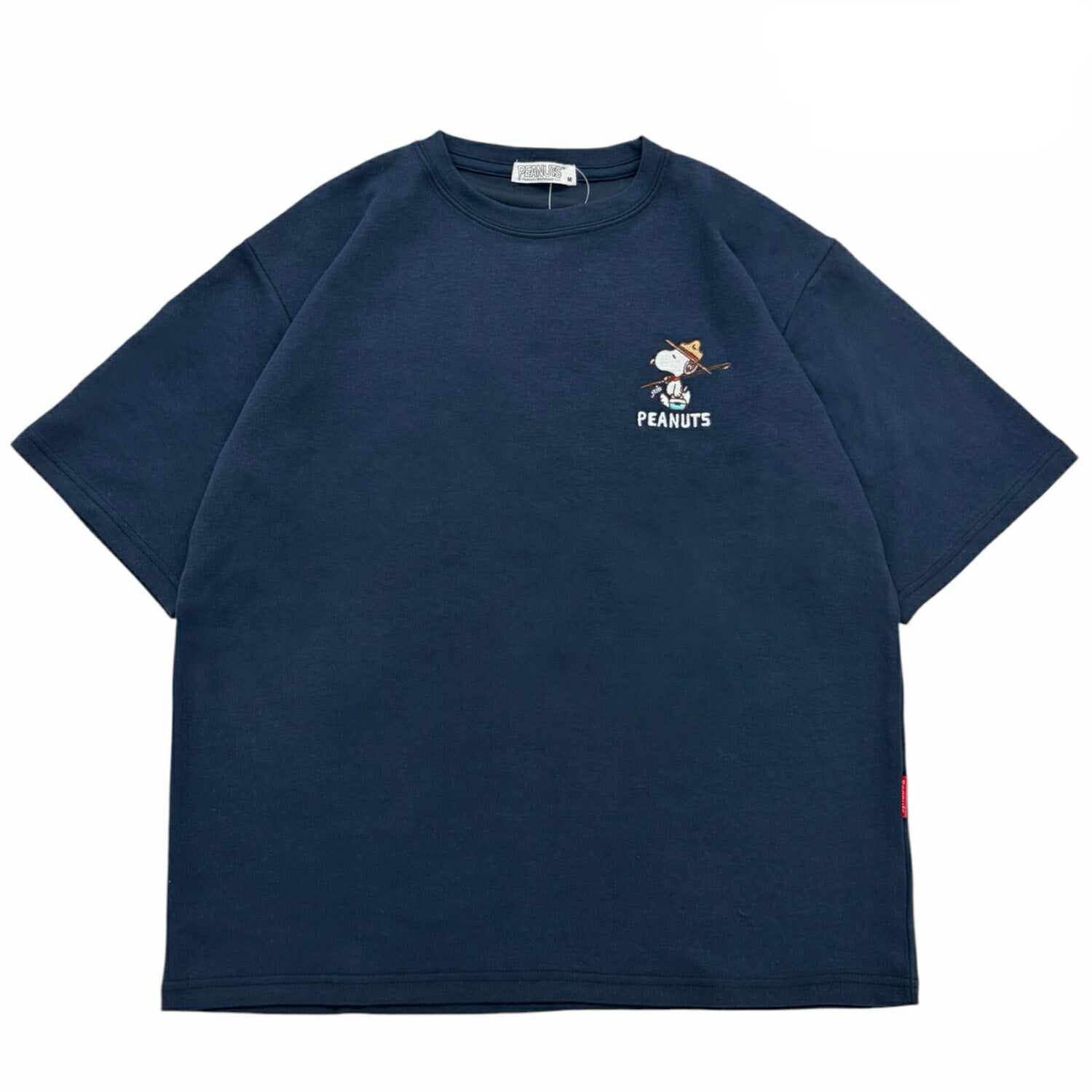 スヌーピー 半袖 Tシャツ ワンポイント 刺繍 トップス 接触冷感 レディース メンズ 春 夏 SNOOPY PEANUTS s1162-163sp