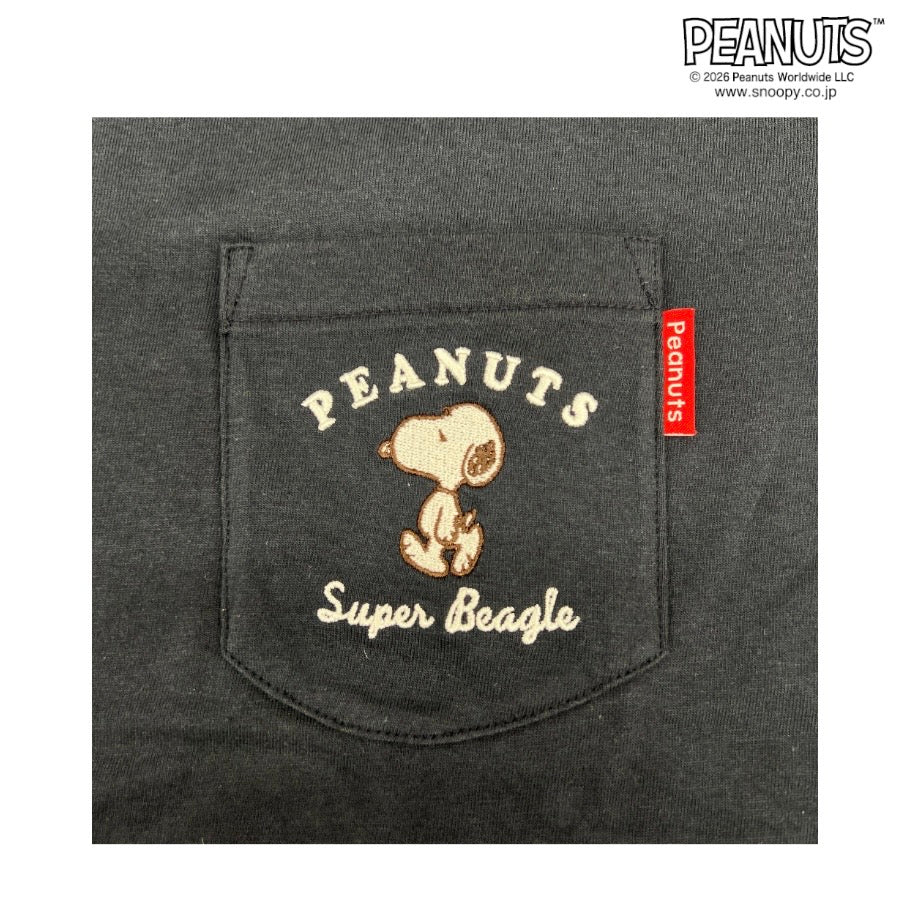 スヌーピー 半袖 Tシャツ 天竺 ポケット付き メンズ レディース SNOOPY PEANUTS s1162-228sp