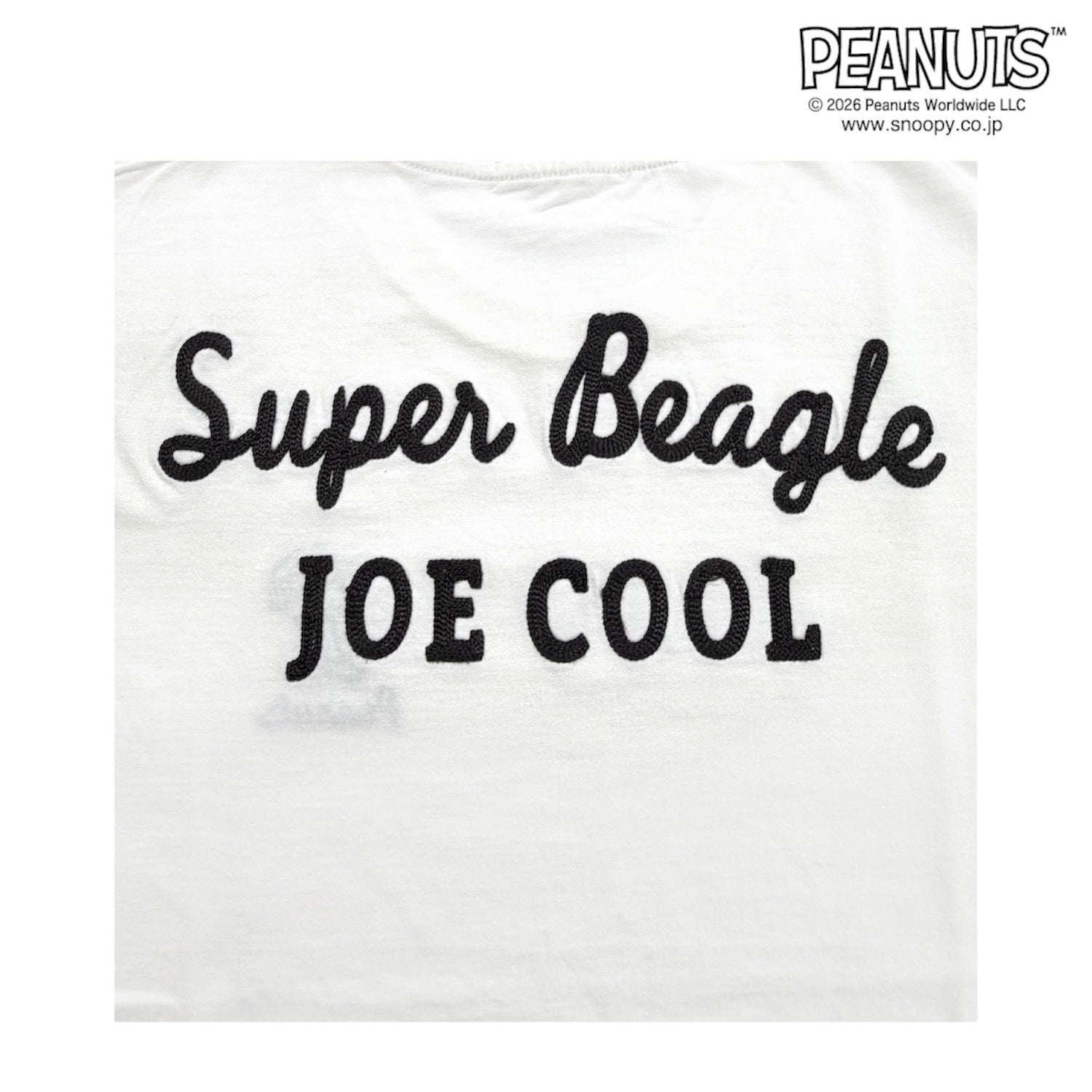スヌーピー ジョークール 半袖 Tシャツ バック刺繍 天竺 メンズ レディース 夏 SNOOPY JOE COOL PEANUTS s1162-230sp
