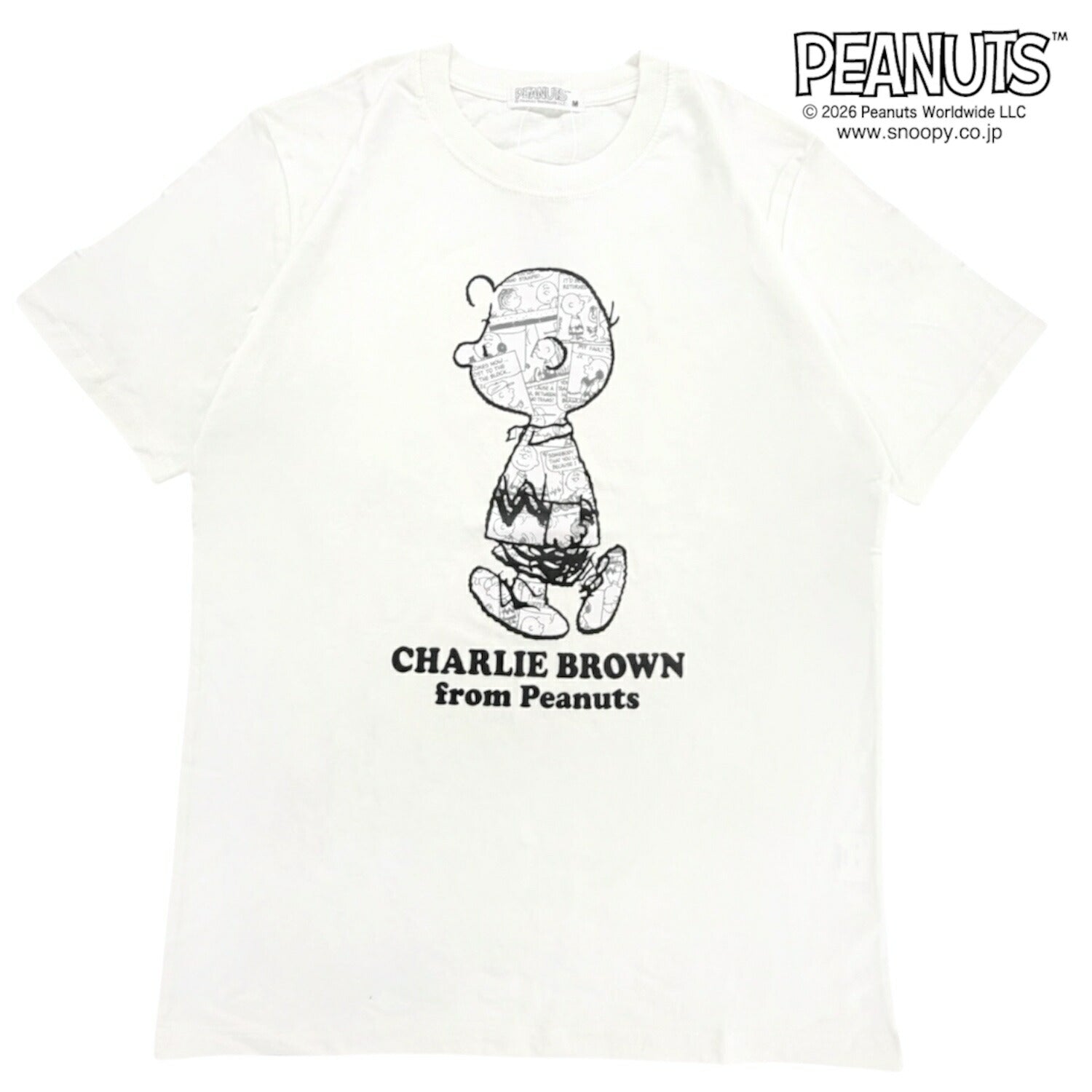 チャーリー・ブラウン コミック柄 半袖 Tシャツ プリント 天竺 メンズ レディース 夏 SNOOPY PEANUTS s1162-238sp