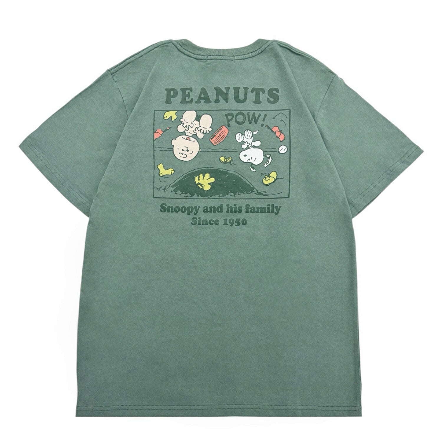 スヌーピー チャーリー・ブラウン 野球柄 バックプリント Tシャツ 半袖 トップス レディース 春 夏 SNOOPY PEANUTS s1162-242sp