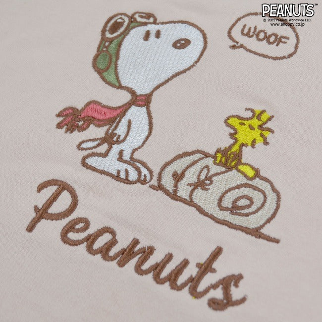 スヌーピー Tシャツ 長袖 刺繍 チャリーブラウン フライングエース PEANUTS SNOOPY s1223-546sp