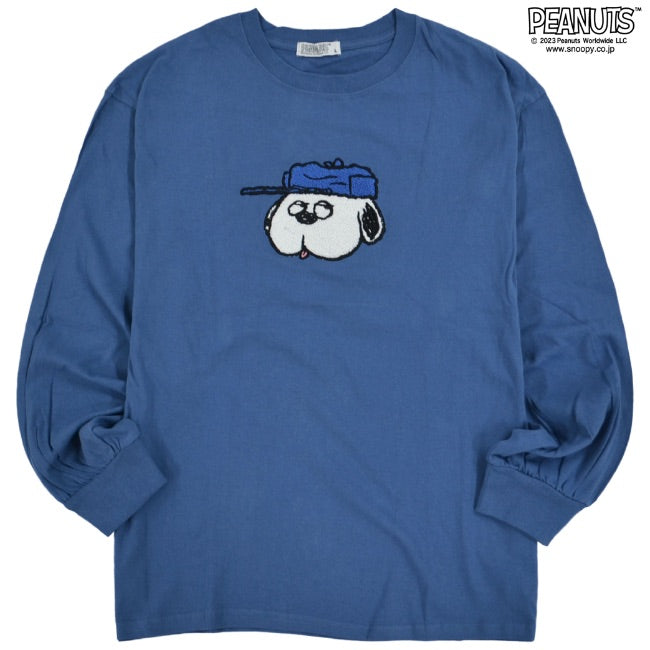 スヌーピー オラフ Tシャツ ロンT 長袖 バルーン シルエット 刺繍 SNOOPY PEANUTS s1223-547sp