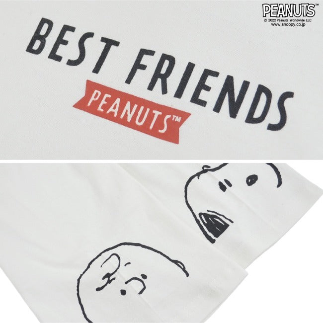 スヌーピー チャリーブラウン Tシャツ 長袖 袖 プリント SNOOPY PEANUTS s1223-548sp