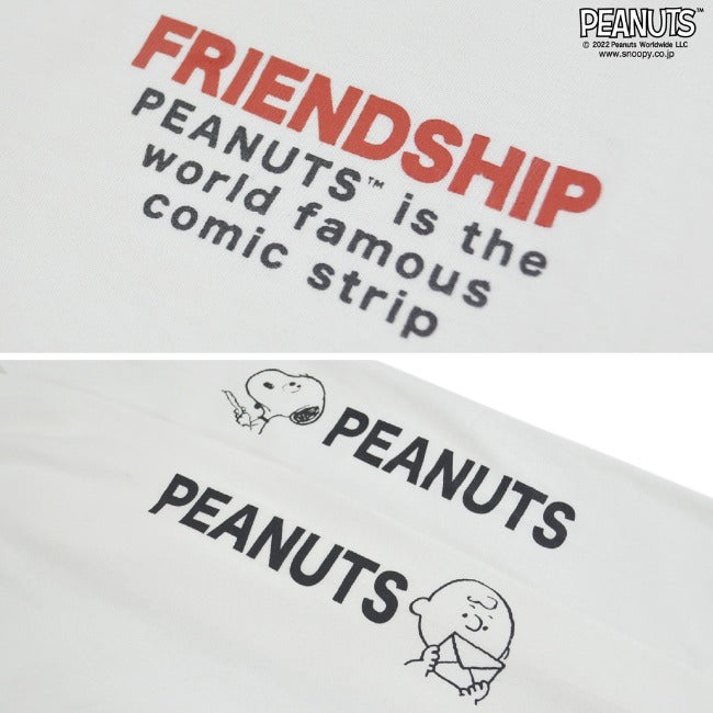 スヌーピー チャリーブラウン Tシャツ 長袖 袖 プリント SNOOPY PEANUTS s1223-548sp