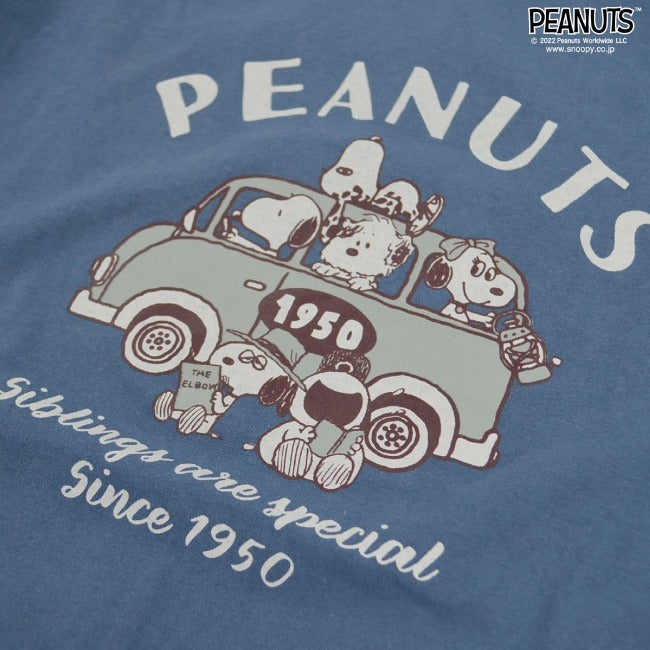 スヌーピー ロング ワンピース 長袖 ピーナッツ プリント 兄弟 SNOOPY PEANUTS s1223-549
