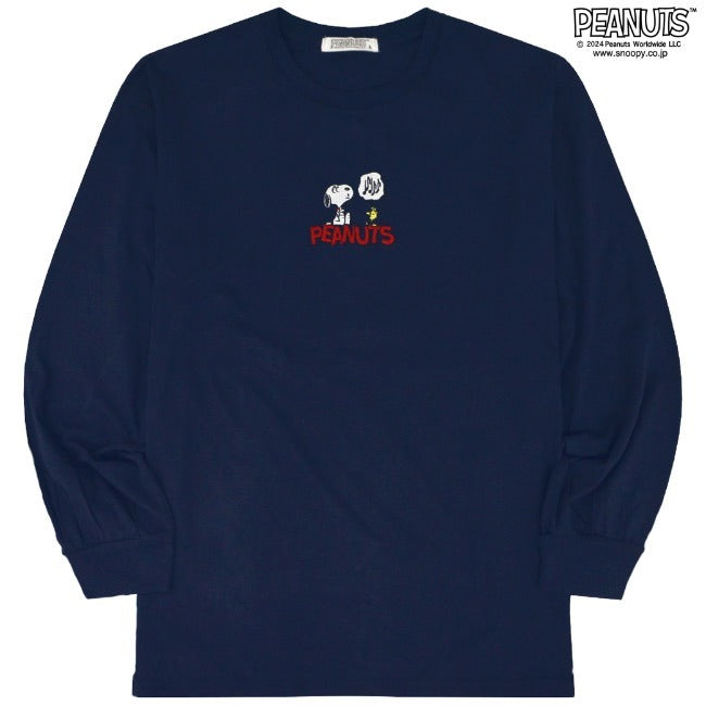 スヌーピー バルーン ビッグ Tシャツ 刺繍 長袖 オーバーサイズ SNOOPY PEANUTS s1233-554sp