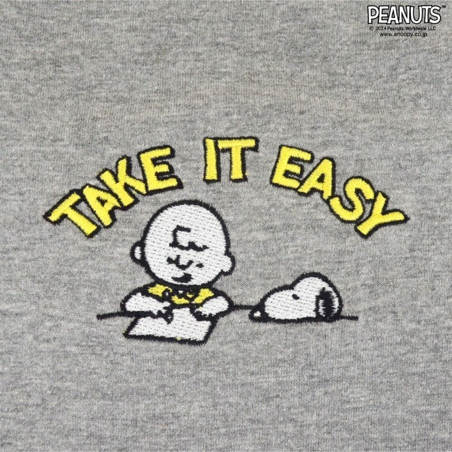 スヌーピー バルーン ビッグ Tシャツ 刺繍 長袖 オーバーサイズ SNOOPY PEANUTS s1233-554sp