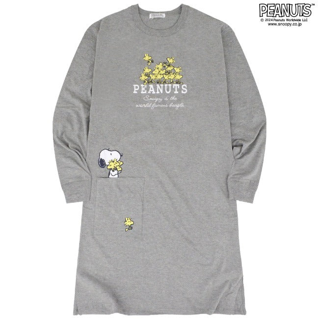 スヌーピー スーパービッグ Tシャツ ワンピース ビッグ 長袖 SNOOPY PEANUTS s1233-557sp