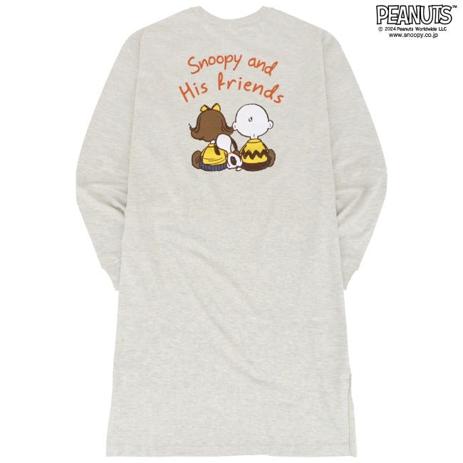 スヌーピー スーパービッグ Tシャツ ワンピース ビッグ 長袖 SNOOPY PEANUTS s1233-557sp