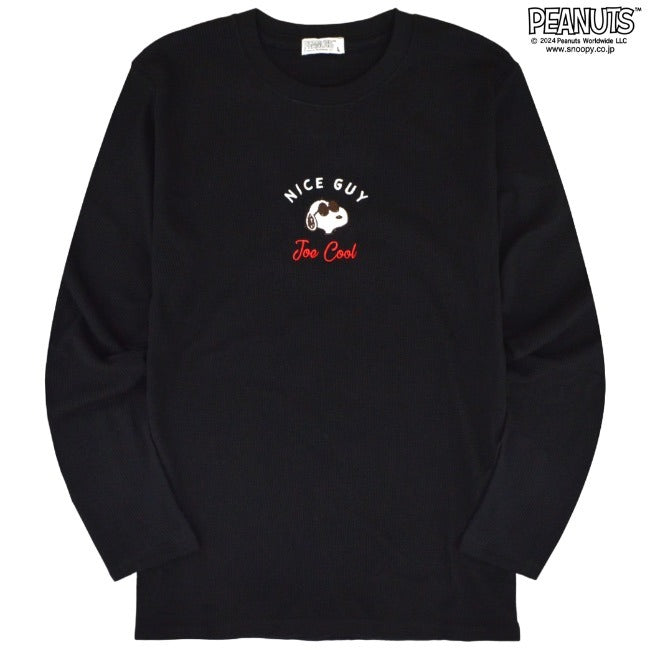 スヌーピー 長袖 刺繍 ロングTシャツ ロンT 春夏秋 PEANUTS SNOOPY s1243-02sp
