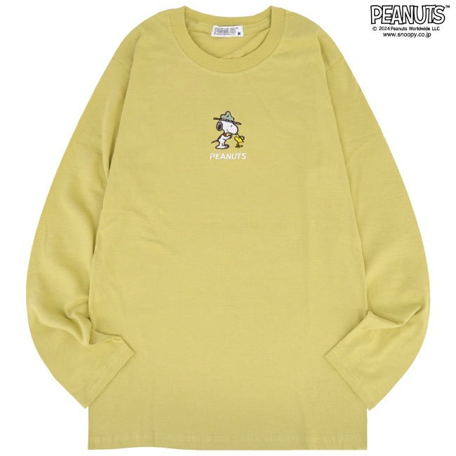 スヌーピー 長袖 Tシャツ トップス 刺繍 オラフ チャーリーブラウン ウッドストック SNOOPY PEANUTS s1243-15sp