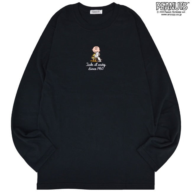 スヌーピー 長袖 Tシャツ トップス 刺繍 オラフ チャーリーブラウン ウッドストック SNOOPY PEANUTS s1243-15sp