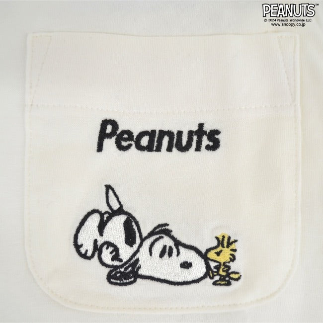 スヌーピー Tシャツ 長袖 トップス 刺繍 ポケット オラフ SNOOPY PEANUTS s1243-16sp