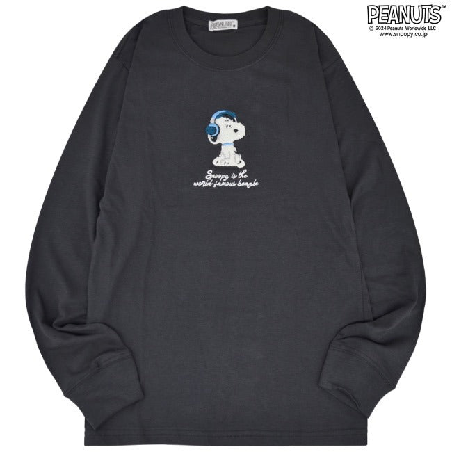 スヌーピー 長袖 Tシャツ トップス オラフ 刺繍 SNOOPY PEANUTS s1243-17sp