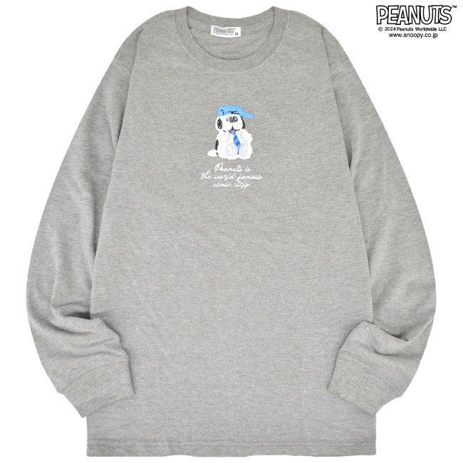 スヌーピー 長袖 Tシャツ トップス オラフ 刺繍 SNOOPY PEANUTS s1243-17sp