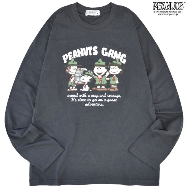 スヌーピー 長袖 Tシャツ トップス プリント ウッドストック ロンT PEANUTS SNOOPY s1243-18sp