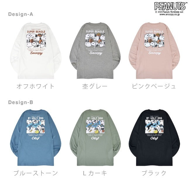 スヌーピー 長袖 Tシャツ トップス バック プリント オラフ SNOOPY PEANUTS s1243-19sp