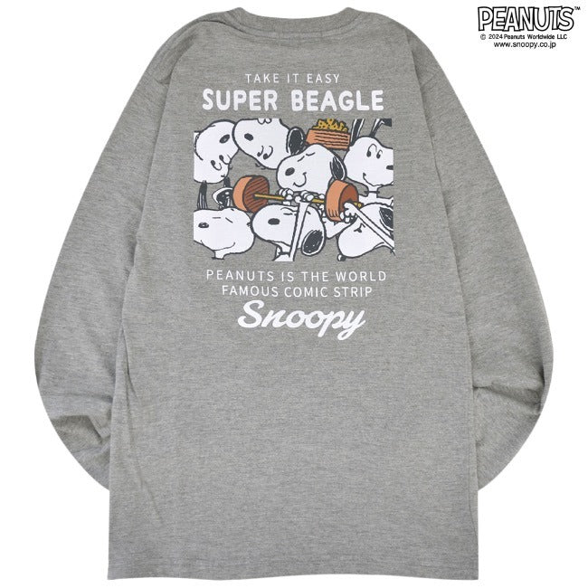 スヌーピー 長袖 Tシャツ トップス バック プリント オラフ SNOOPY PEANUTS s1243-19sp