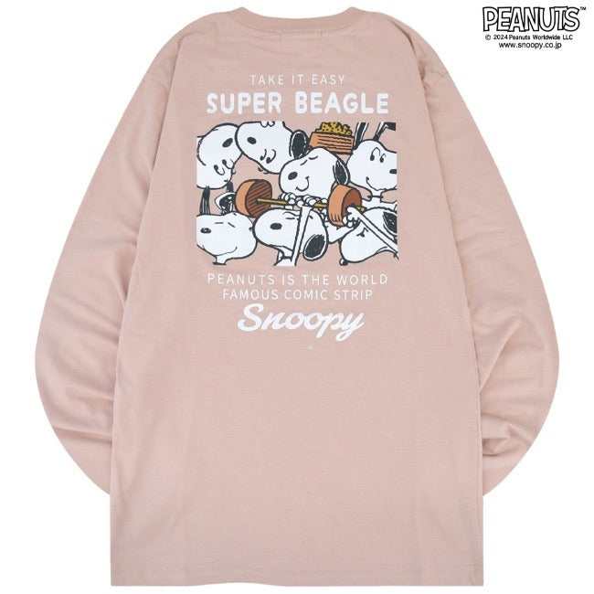 スヌーピー 長袖 Tシャツ トップス バック プリント オラフ SNOOPY PEANUTS s1243-19sp