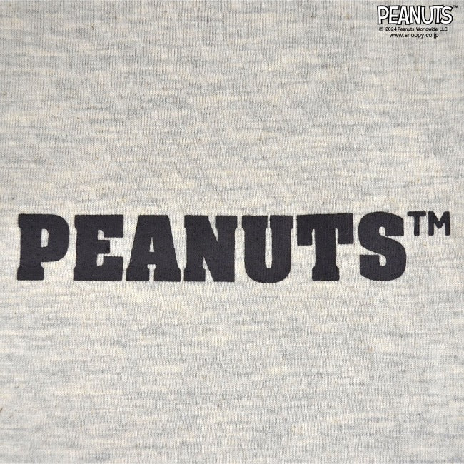 スヌーピー 長袖 Tシャツ フェイク レイヤード BIG オーバーサイズ 袖 プリント 刺繍 トップス SNOOPY PEANUTS s1243-21sp