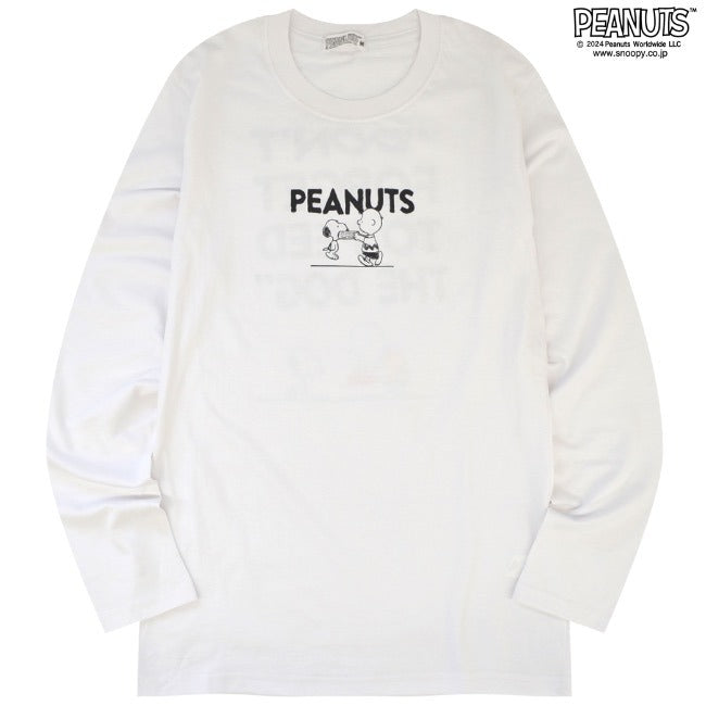 スヌーピー バックプリント 長袖Tシャツ ロンT SNOOPY PEANUTS s1243-48
