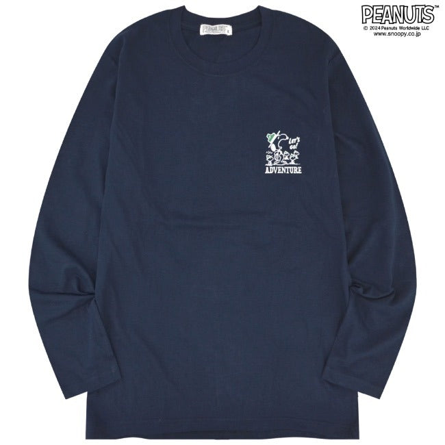 スヌーピー バックプリント 長袖Tシャツ ロンT SNOOPY PEANUTS s1243-48
