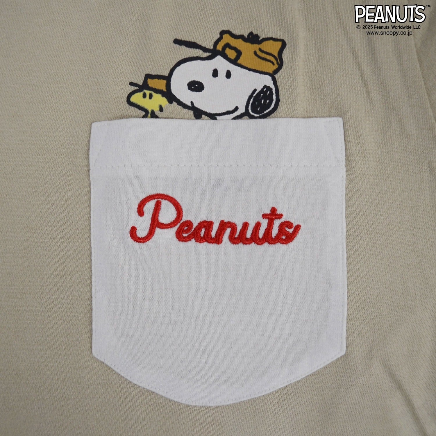 スヌーピー ビーグルスカウト 刺繍 ポケット Tシャツトップス 長袖 SNOOPY PEANUTS s1251-05sp