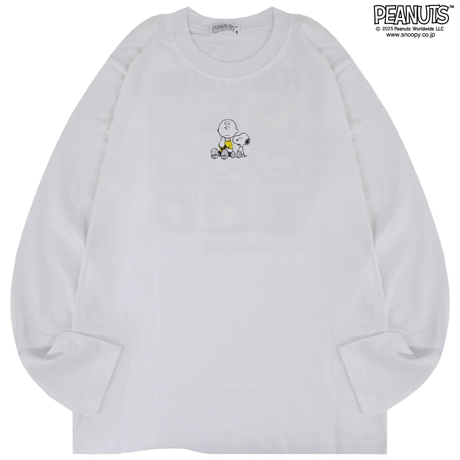 スヌーピー チャーリー・ブラウン Tシャツトップス 長袖 友達 兄弟 ボックス バック プリント SNOOPY PEANUTS s1251-06sp