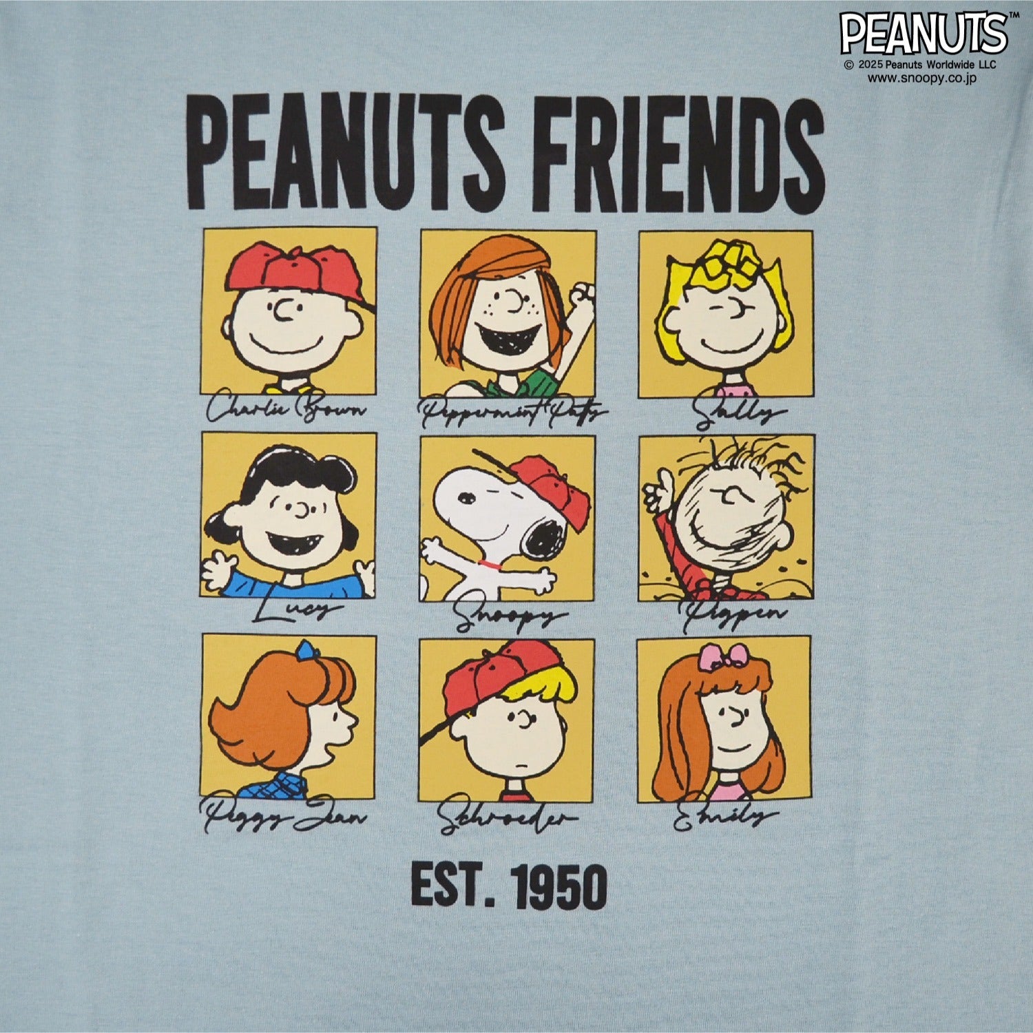 スヌーピー チャーリー・ブラウン Tシャツトップス 長袖 友達 兄弟 ボックス バック プリント SNOOPY PEANUTS s1251-06sp