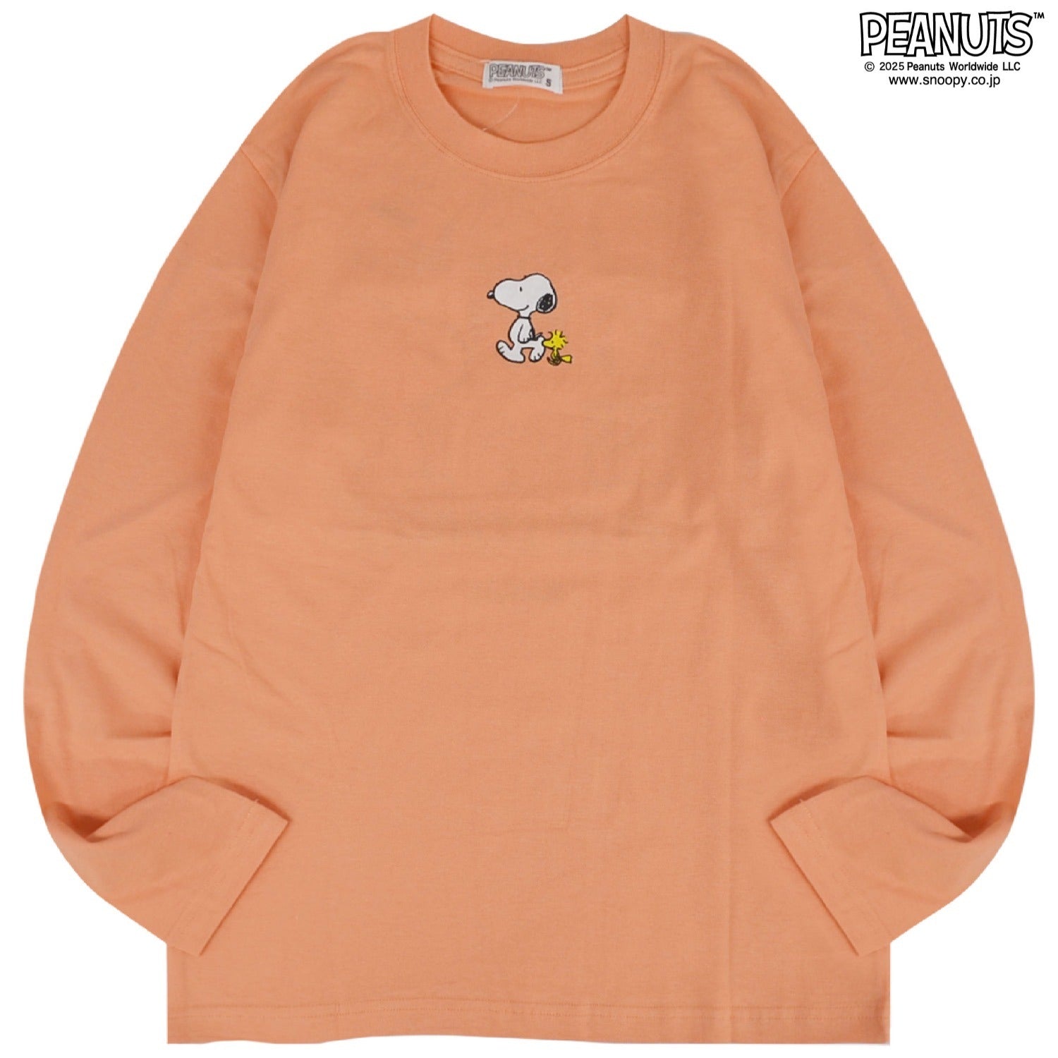 スヌーピー チャーリー・ブラウン Tシャツトップス 長袖 友達 兄弟 ボックス バック プリント SNOOPY PEANUTS s1251-06sp