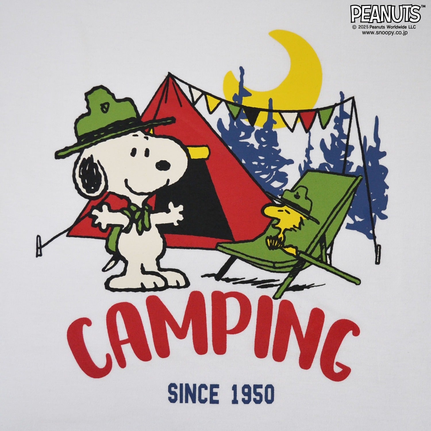 スヌーピー Tシャツ 長袖 ロンT トップス バック プリント オラフ ウッドストック アウトドア SNOOPY PEANUTS s1251-07sp