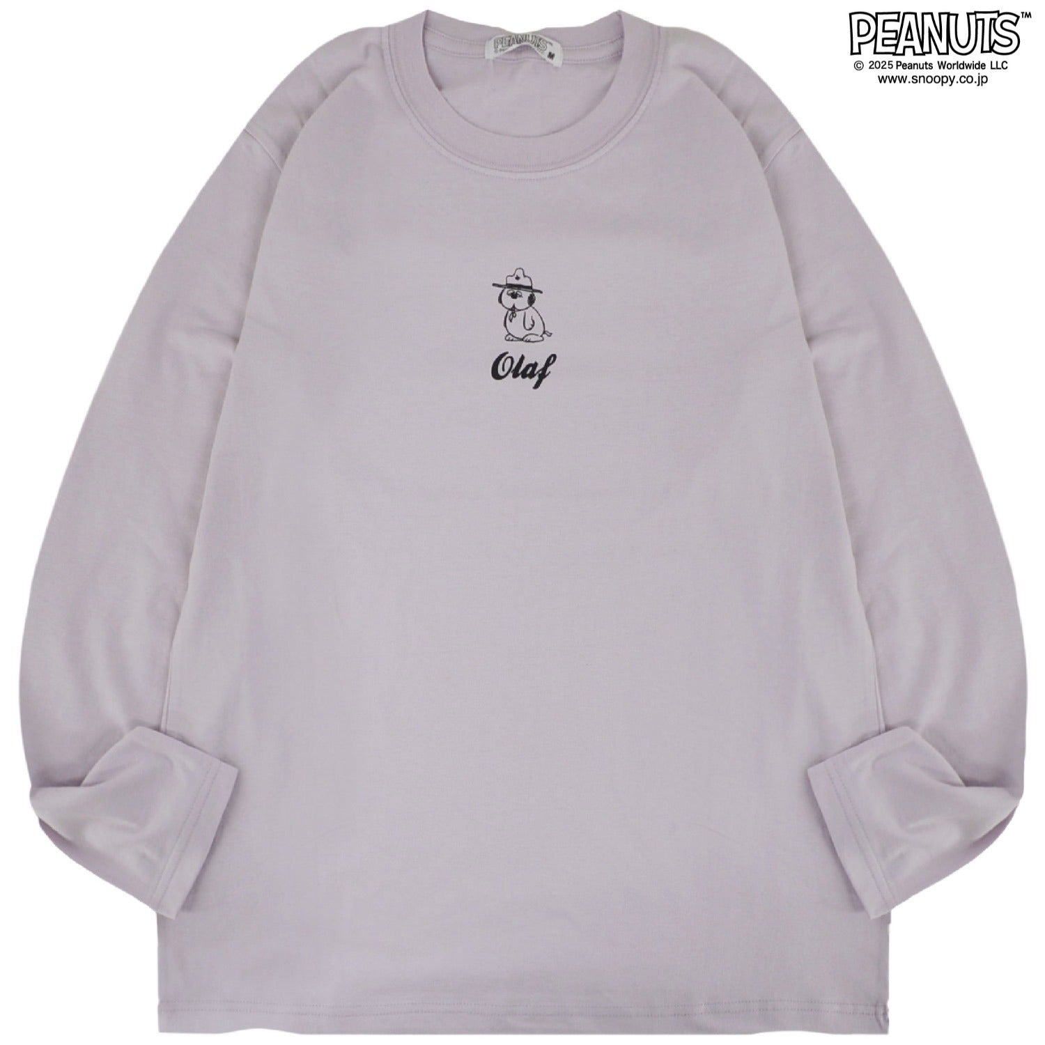 スヌーピー Tシャツ 長袖 ロンT トップス バック プリント オラフ ウッドストック アウトドア SNOOPY PEANUTS s1251-07sp