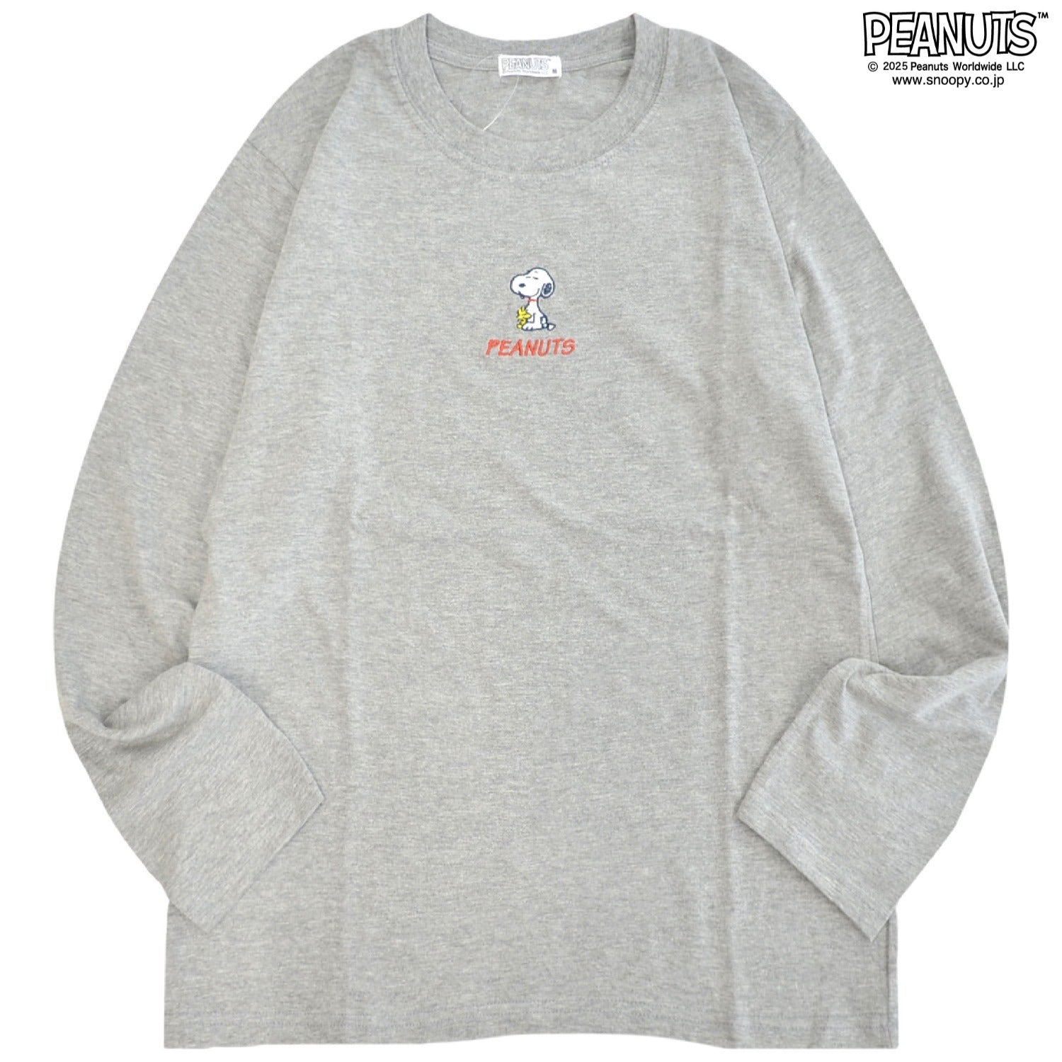スヌーピー フレンズ フライングエース オラフ 兄弟 ワンポイント刺 長袖 Tシャツ トップス SNOOPY PEANUTS s1253-04sp