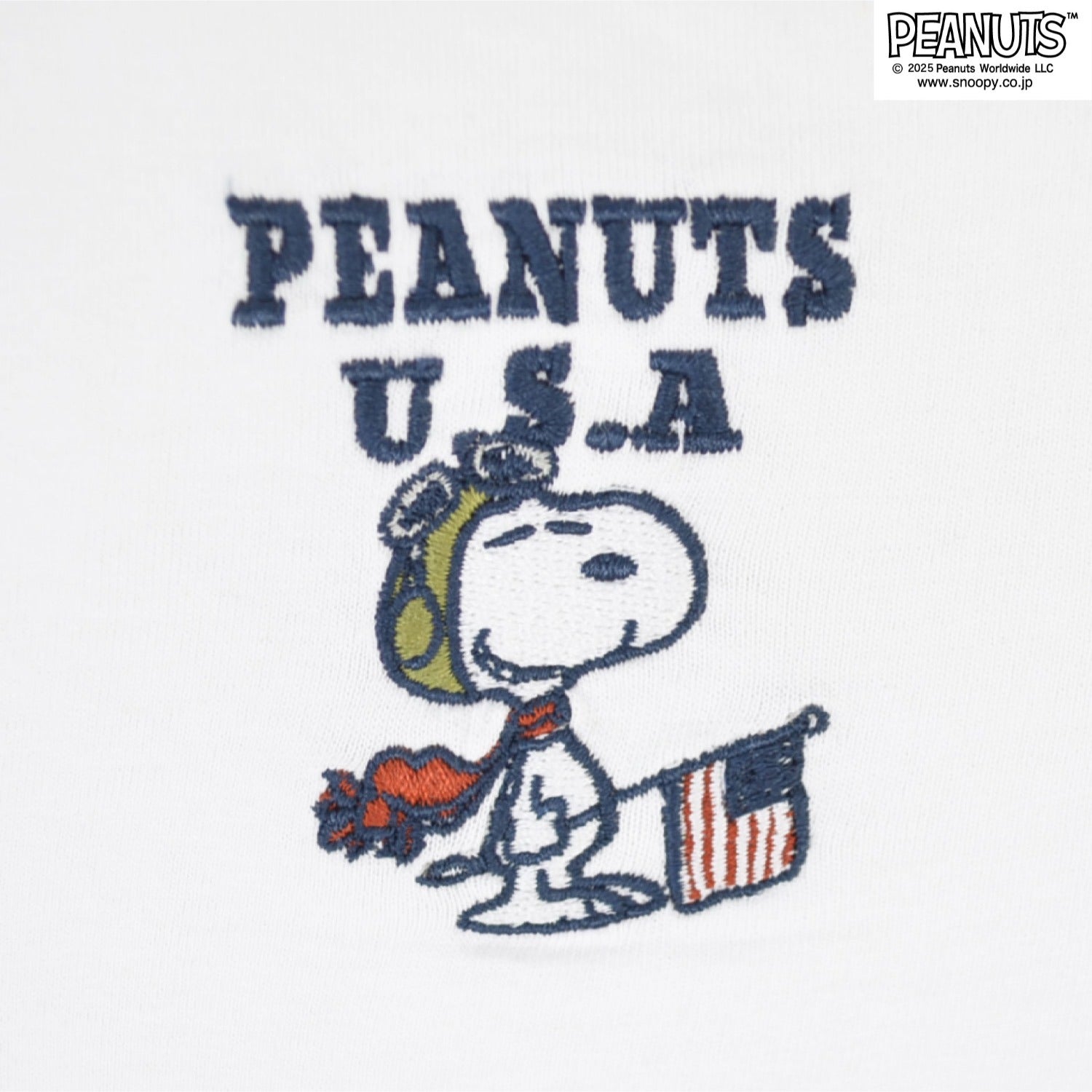 スヌーピー フレンズ フライングエース オラフ 兄弟 ワンポイント刺 長袖 Tシャツ トップス SNOOPY PEANUTS s1253-04sp