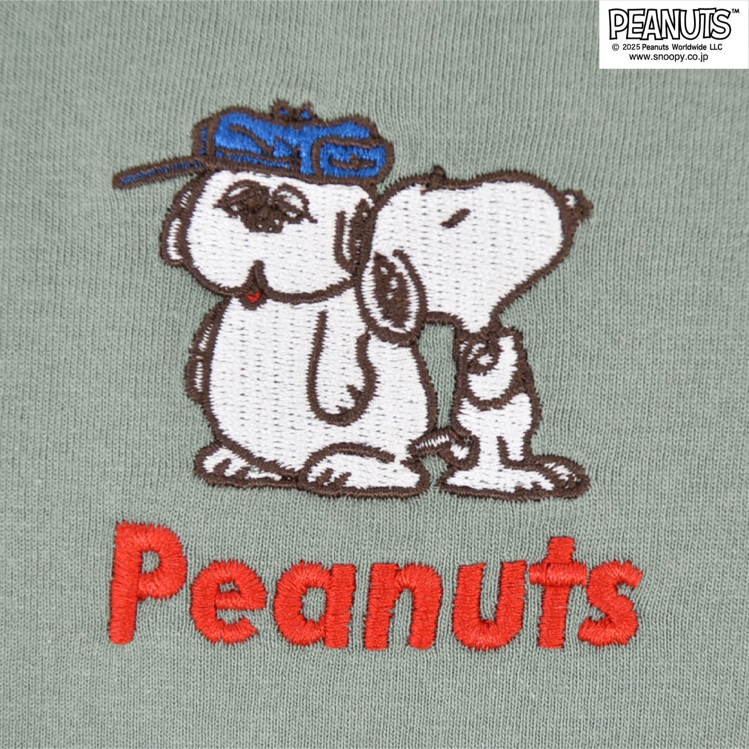 スヌーピー フレンズ フライングエース オラフ 兄弟 ワンポイント刺 長袖 Tシャツ トップス SNOOPY PEANUTS s1253-04sp