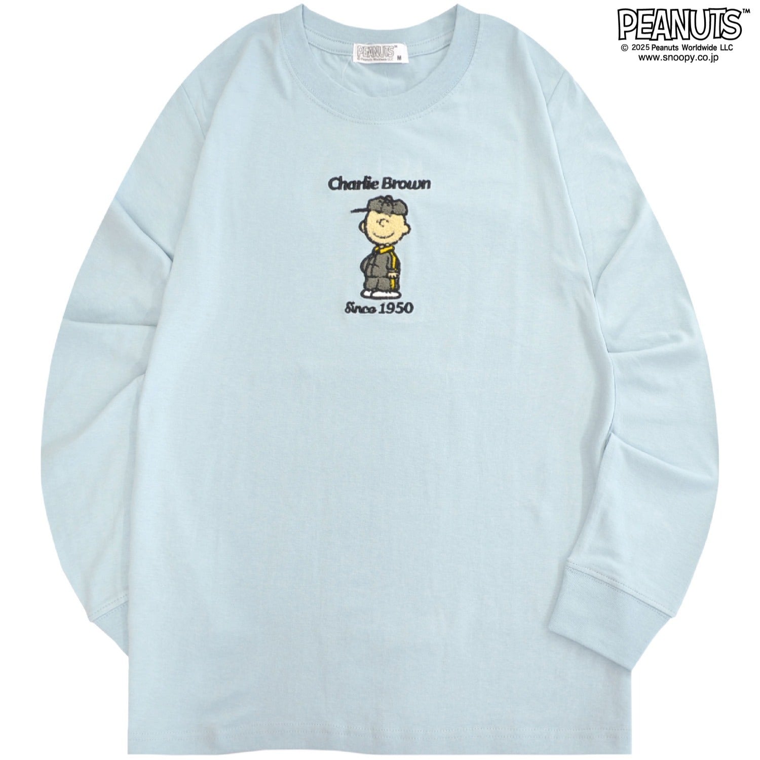 スヌーピー チャーリーブラウン サガラ刺繍 長袖 Tシャツ 秋 トップス SNOOPY PEANUTS s1253-06sp