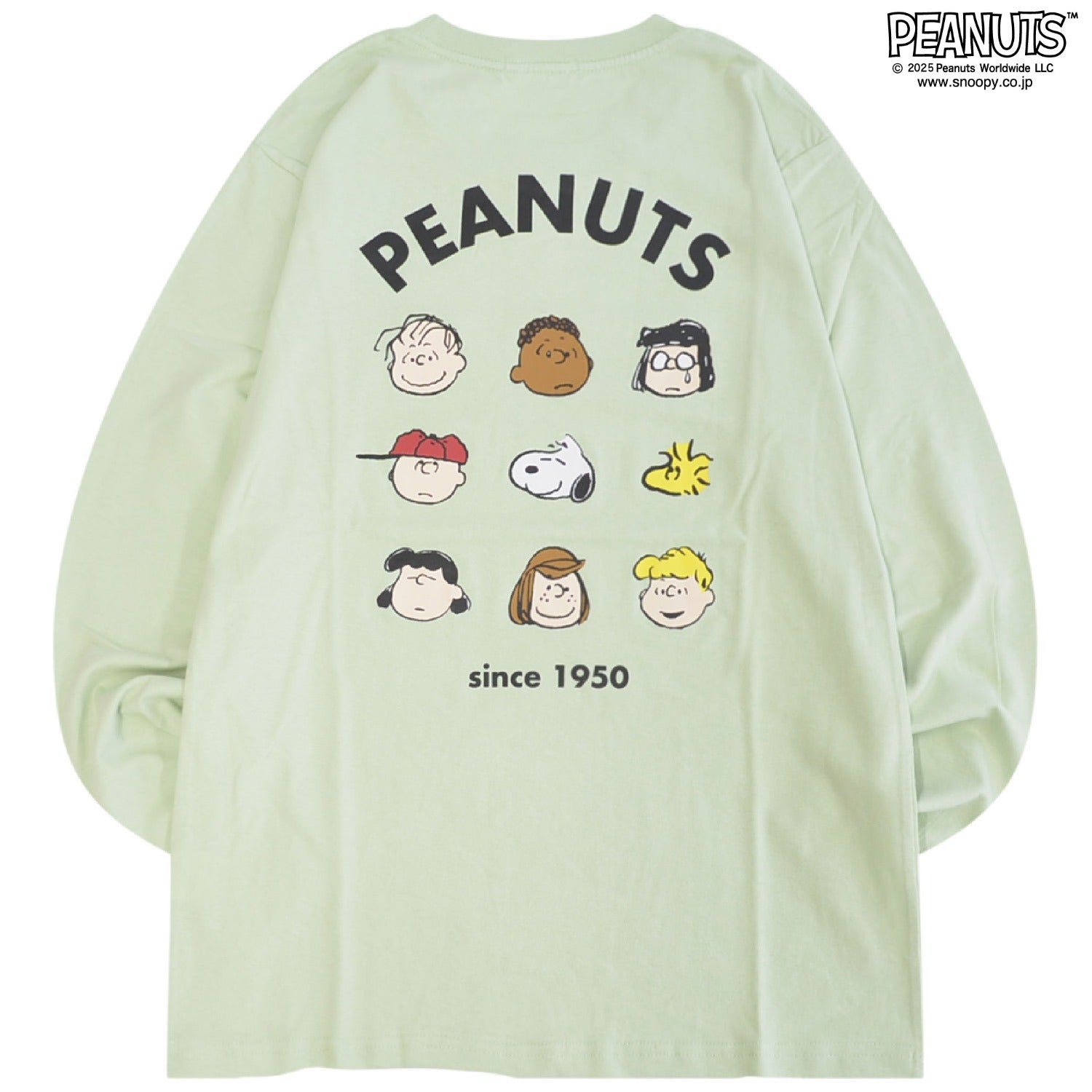 スヌーピー フレンズ 長袖 Tシャツ トップス バックプリント 9連 秋 SNOOPY PEANUTS s1253-07sp