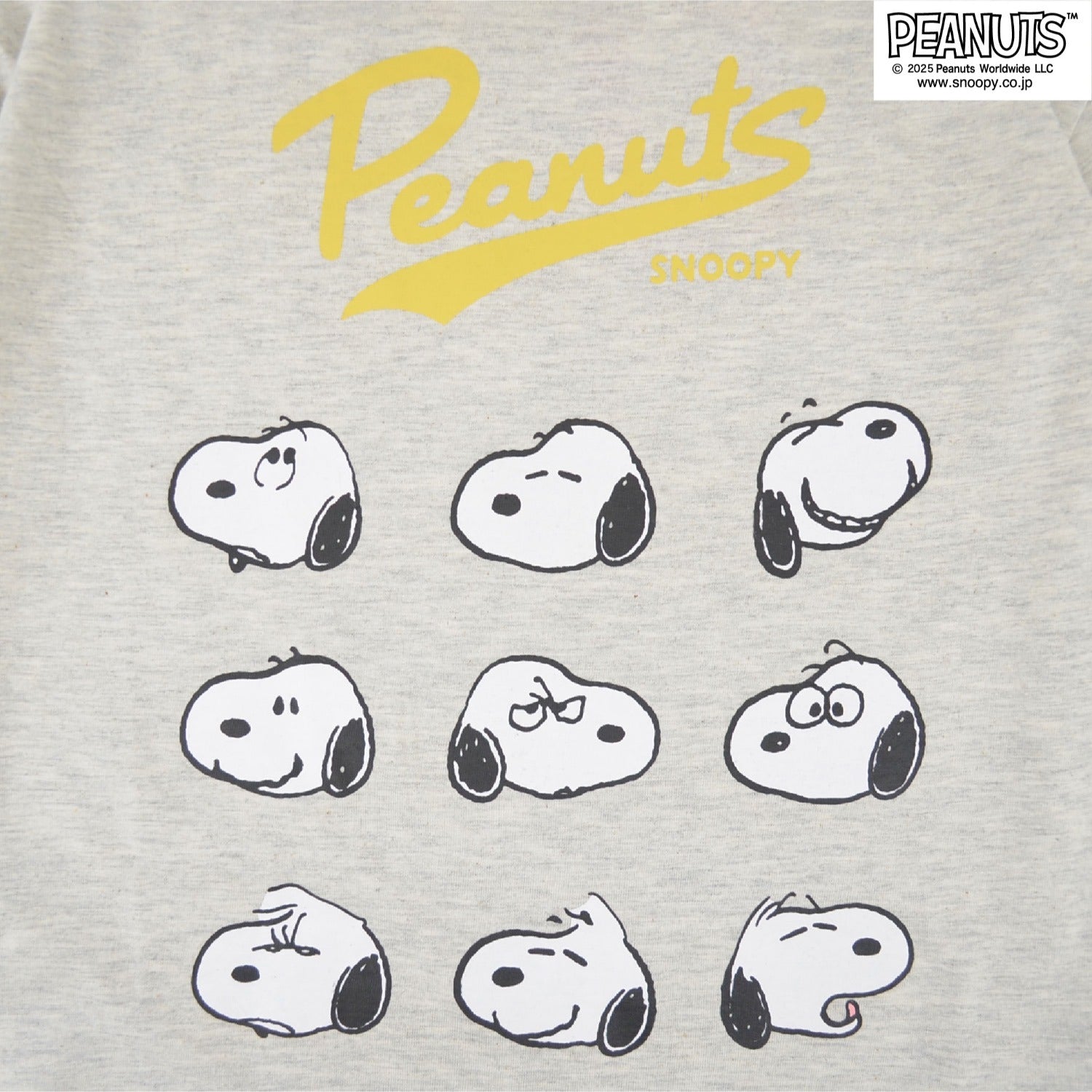スヌーピー フレンズ 長袖 Tシャツ トップス バックプリント 9連 秋 SNOOPY PEANUTS s1253-07sp