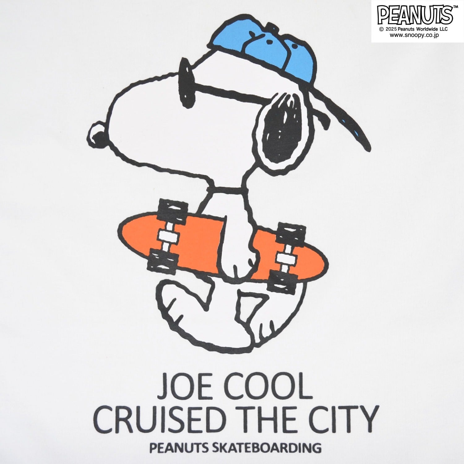 スヌーピー フレンズ ジョークール 袖プリント 長袖 Tシャツ トップス スケートボード柄 秋 SNOOPY PEANUTS s1253-08sp