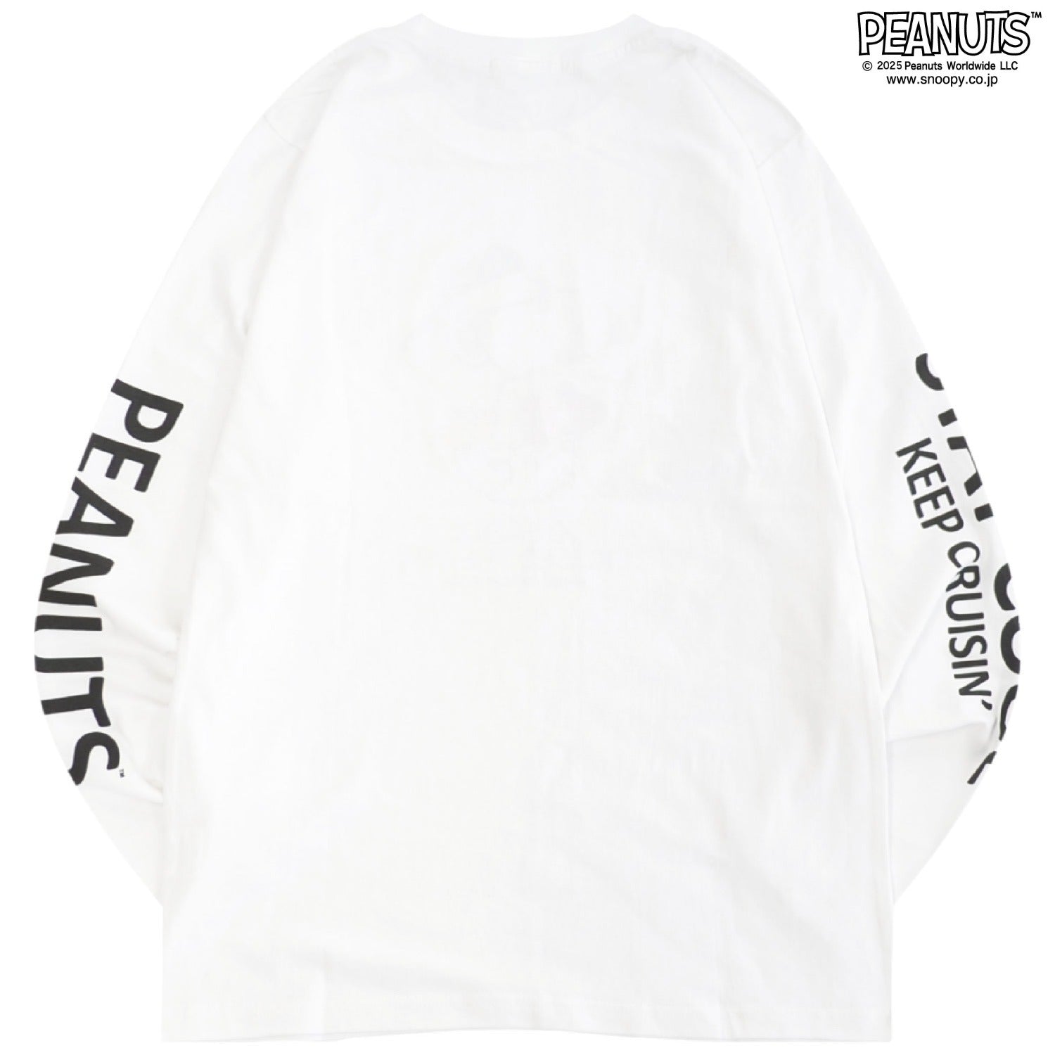 スヌーピー フレンズ ジョークール 袖プリント 長袖 Tシャツ トップス スケートボード柄 秋 SNOOPY PEANUTS s1253-08sp