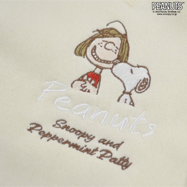 スヌーピー トレーナー ペパーミントパティ 刺繍 長袖 裏起毛 SNOOPY PEANUTS s1324-553sp