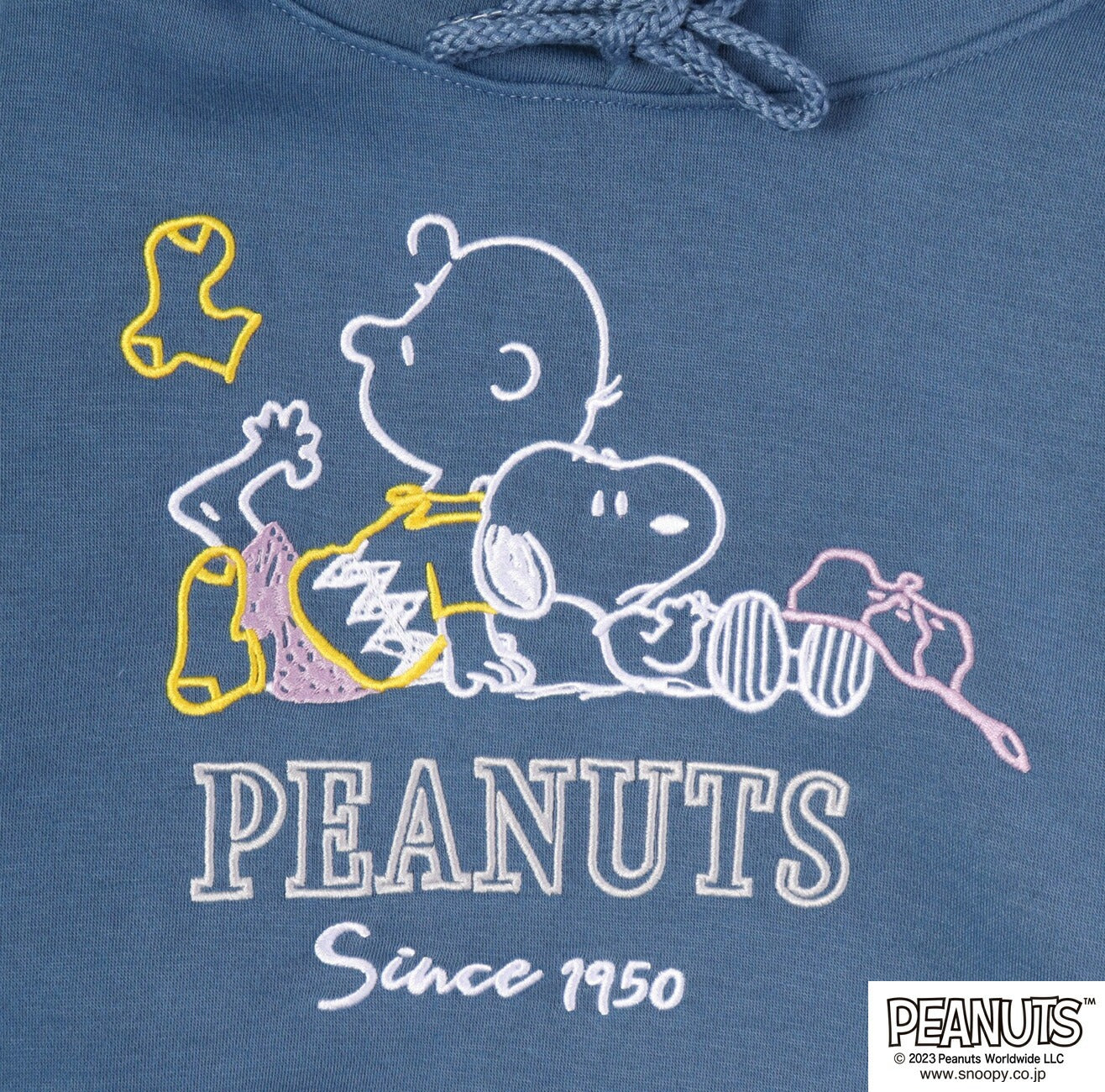 スヌーピー パーカー 刺繍 裏起毛 チャーリーブラウン トップス 長袖 冬 SNOOPY PEANUTS M L LL s1324-561sp